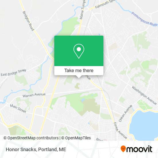 Honor Snacks map