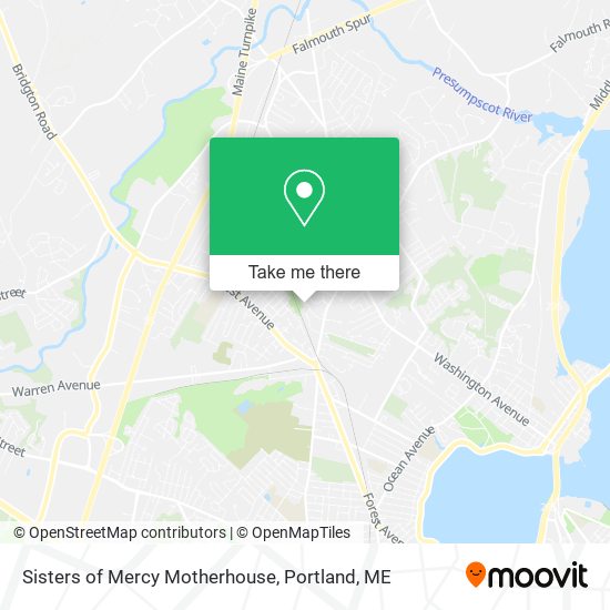 Sisters of Mercy Motherhouse map