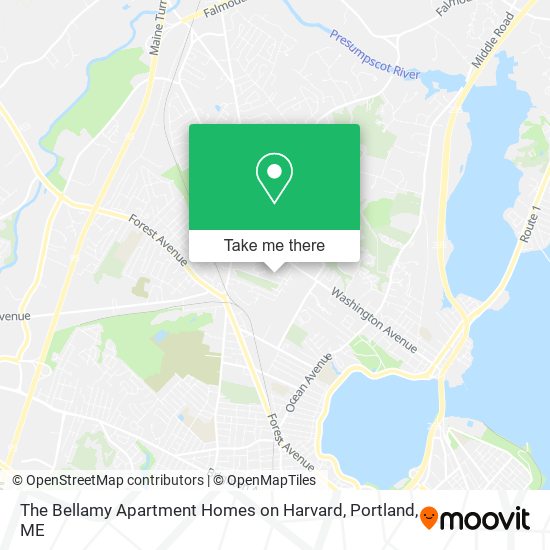The Bellamy Apartment Homes on Harvard map