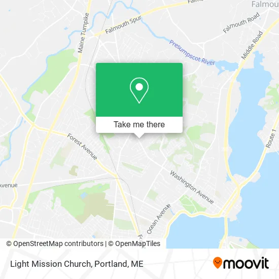 Light Mission Church map