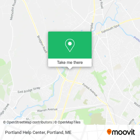Portland Help Center map
