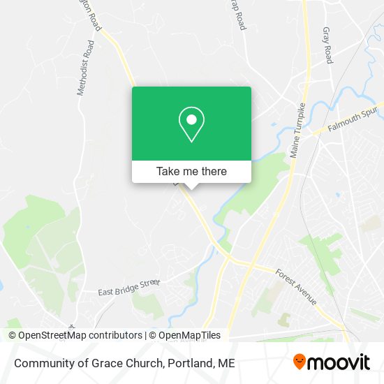 Community of Grace Church map