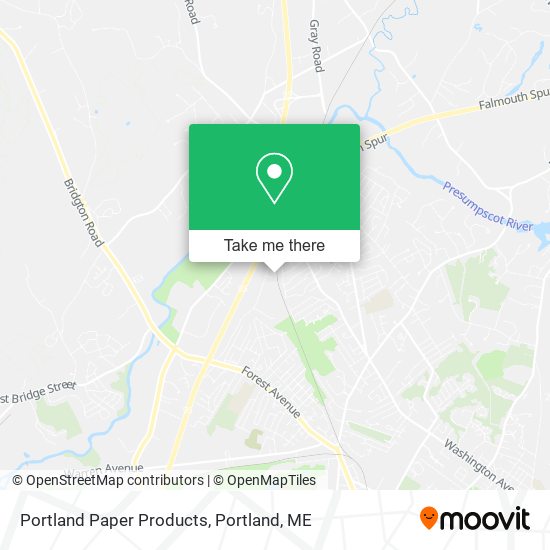 Portland Paper Products map