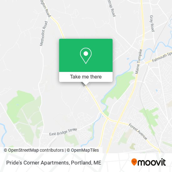 Pride's Corner Apartments map