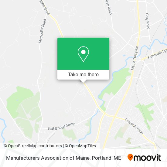 Manufacturers Association of Maine map