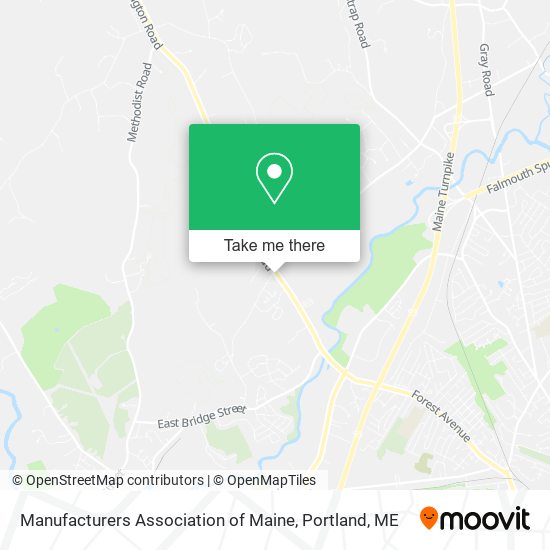 Mapa de Manufacturers Association of Maine