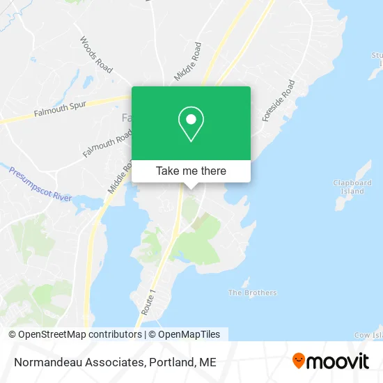 Mapa de Normandeau Associates