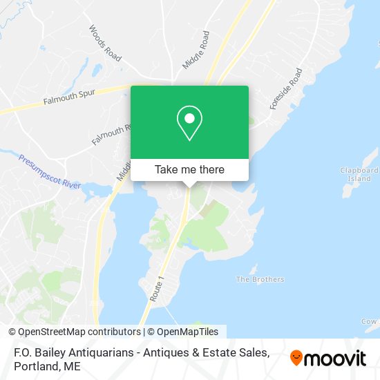 Mapa de F.O. Bailey Antiquarians - Antiques & Estate Sales