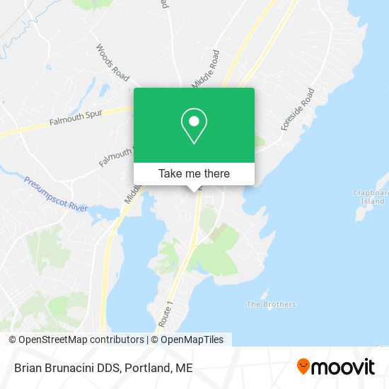 Brian Brunacini DDS map