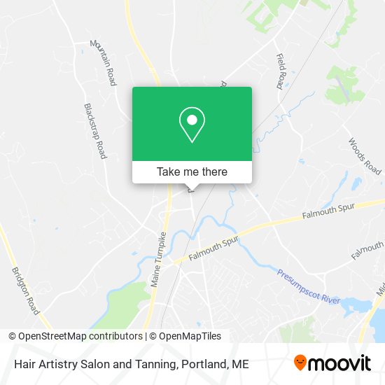 Mapa de Hair Artistry Salon and Tanning