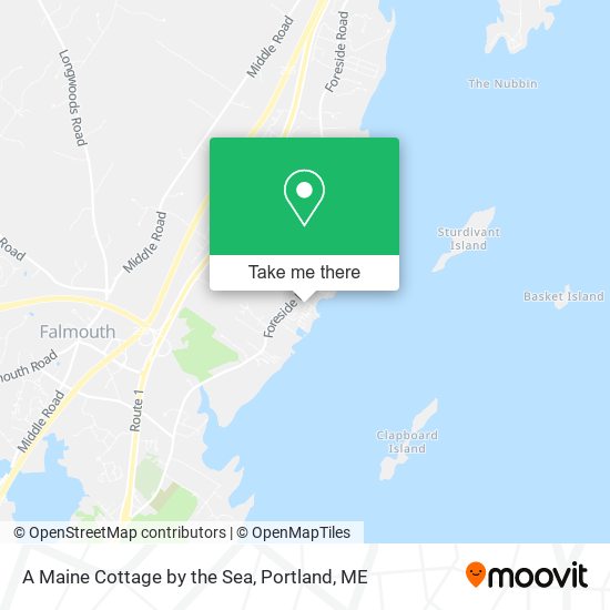 A Maine Cottage by the Sea map