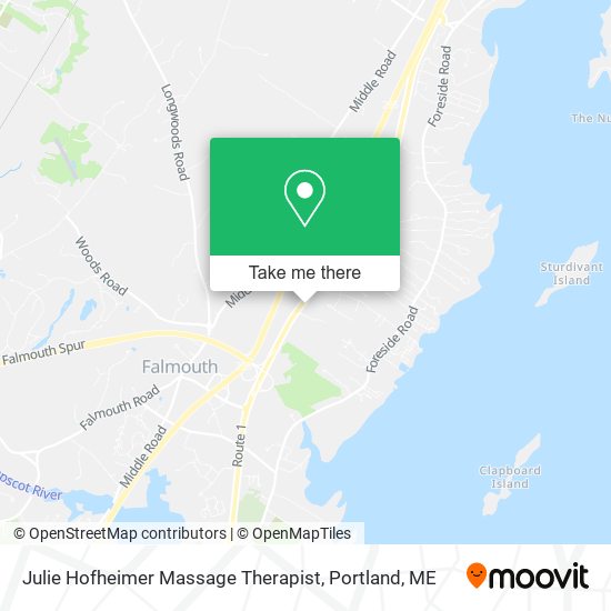 Julie Hofheimer Massage Therapist map