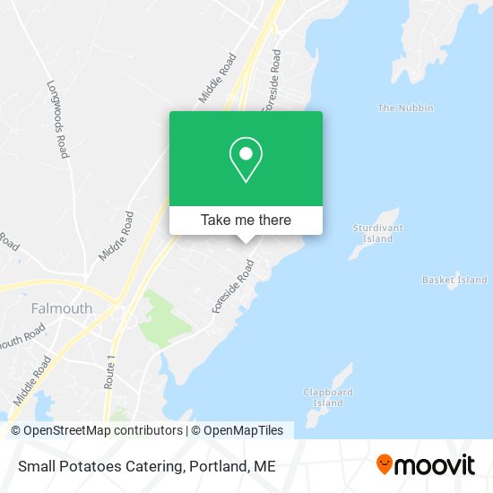 Mapa de Small Potatoes Catering
