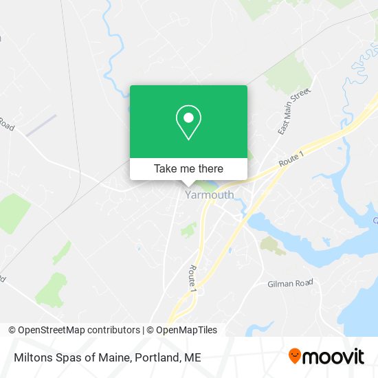 Miltons Spas of Maine map