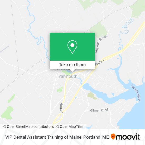 VIP Dental Assistant Training of Maine map