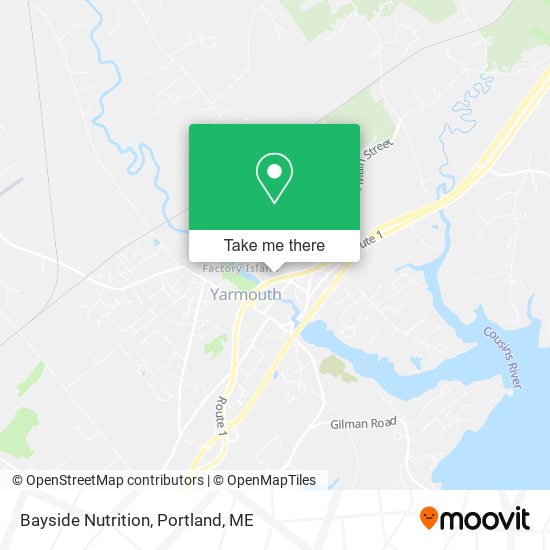 Bayside Nutrition map