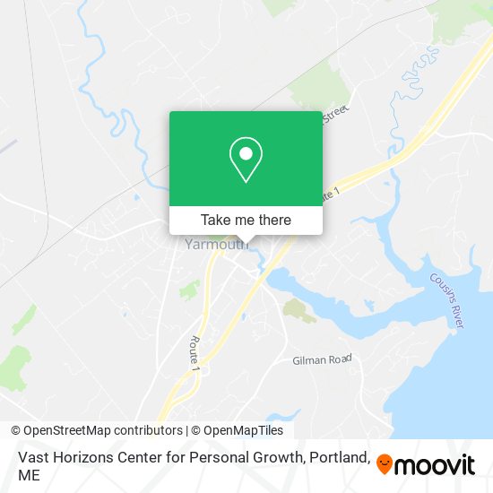 Vast Horizons Center for Personal Growth map