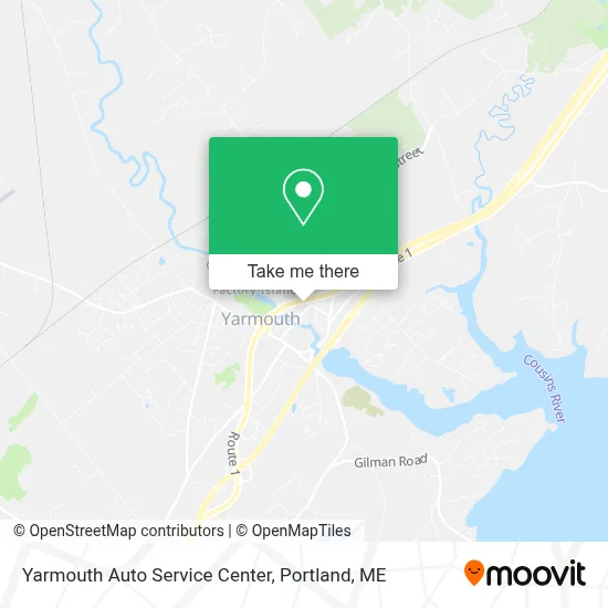Yarmouth Auto Service Center map