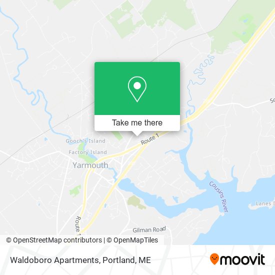 Mapa de Waldoboro Apartments