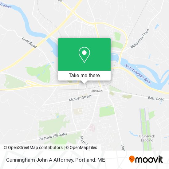 Cunningham John A Attorney map