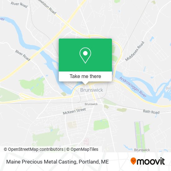 Maine Precious Metal Casting map
