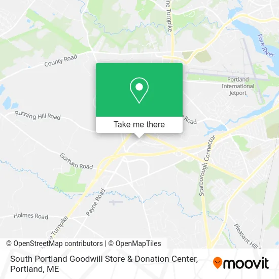 South Portland Goodwill Store & Donation Center map