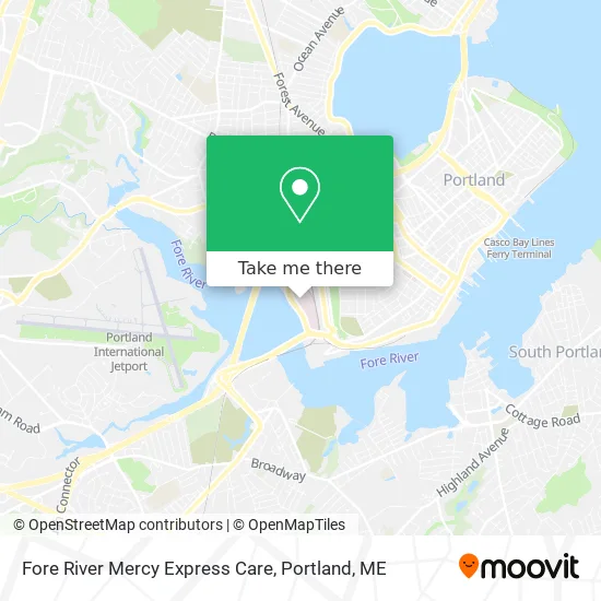 Fore River Mercy Express Care map
