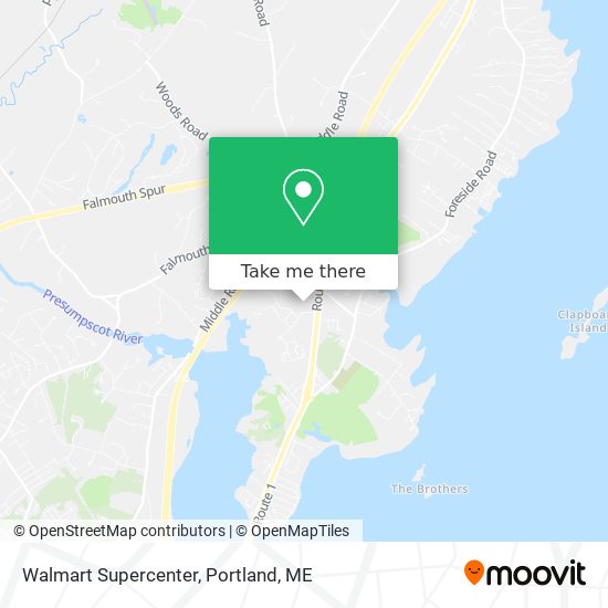 Mapa de Walmart Supercenter