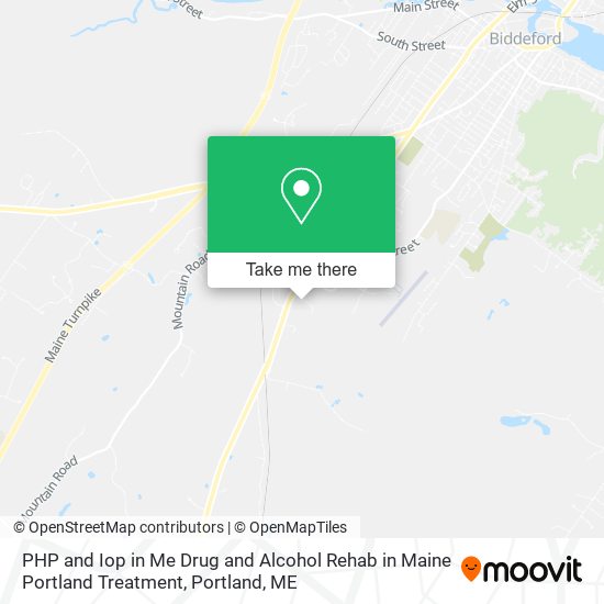 Mapa de PHP and Iop in Me Drug and Alcohol Rehab in Maine Portland Treatment