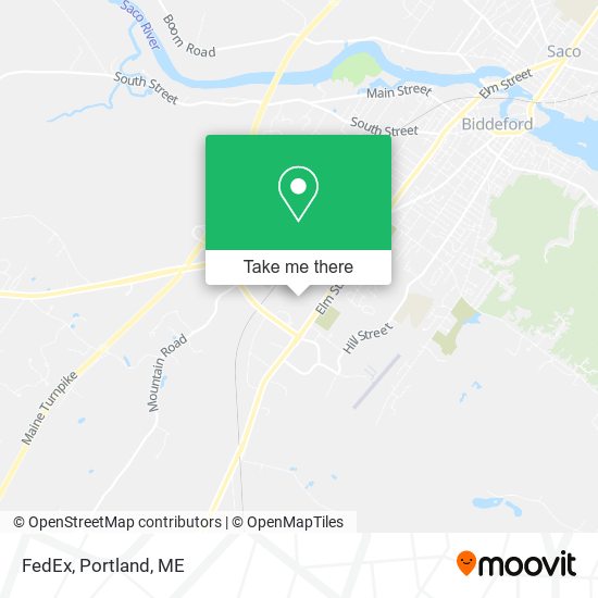 FedEx map