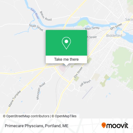 Primecare Physcians map