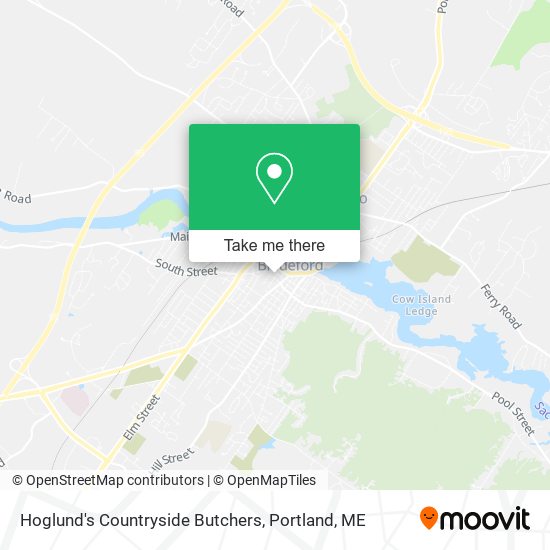 Hoglund's Countryside Butchers map