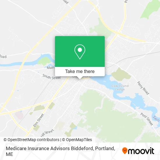 Mapa de Medicare Insurance Advisors Biddeford