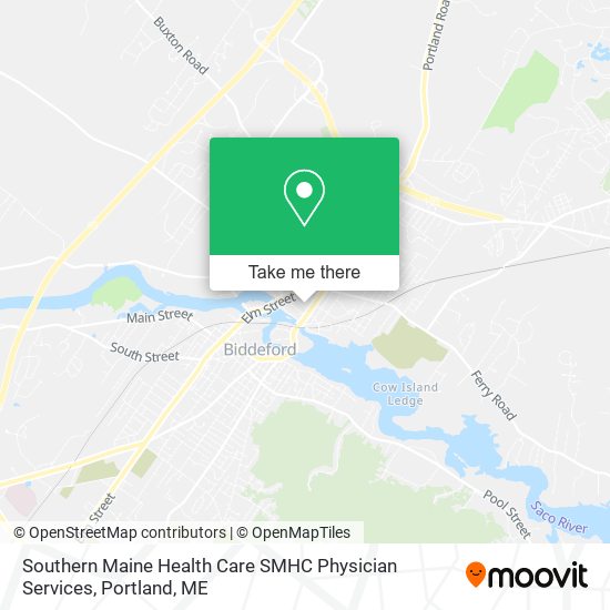 Mapa de Southern Maine Health Care SMHC Physician Services