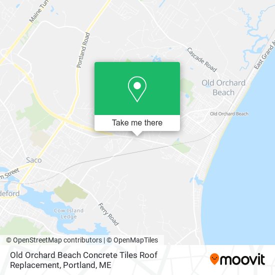 Mapa de Old Orchard Beach Concrete Tiles Roof Replacement