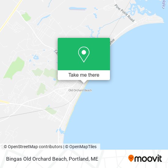 Bingas Old Orchard Beach map
