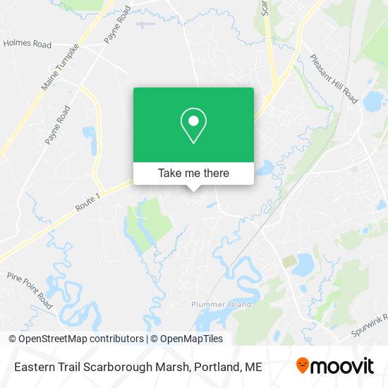 Eastern Trail Scarborough Marsh map
