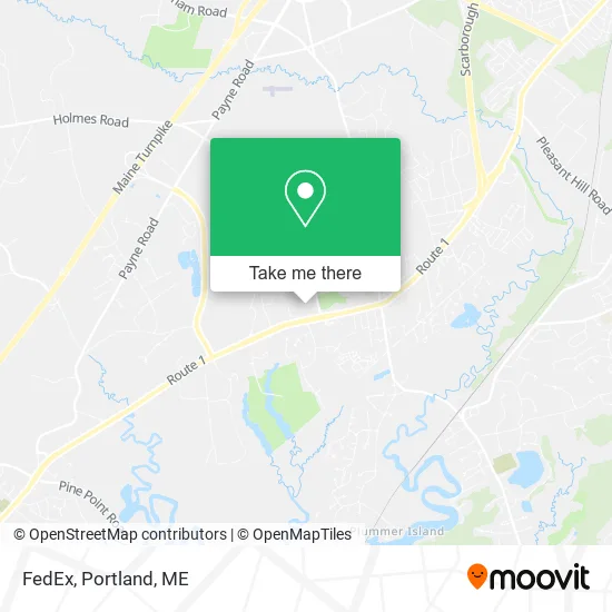 FedEx map