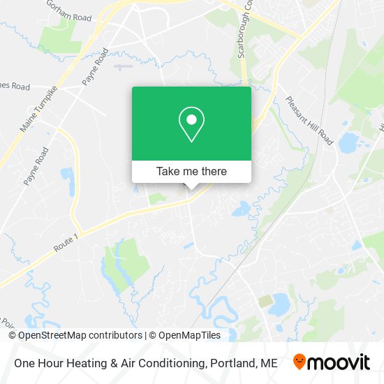 One Hour Heating & Air Conditioning map