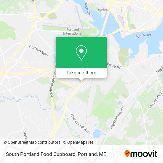 South Portland Food Cupboard map