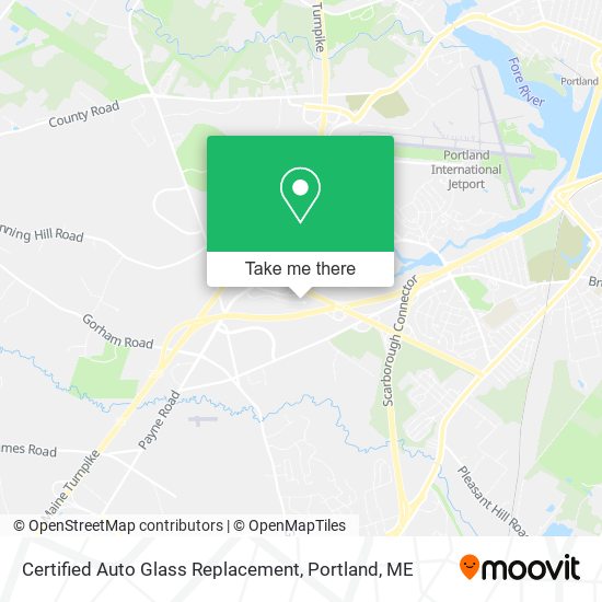 Certified Auto Glass Replacement map