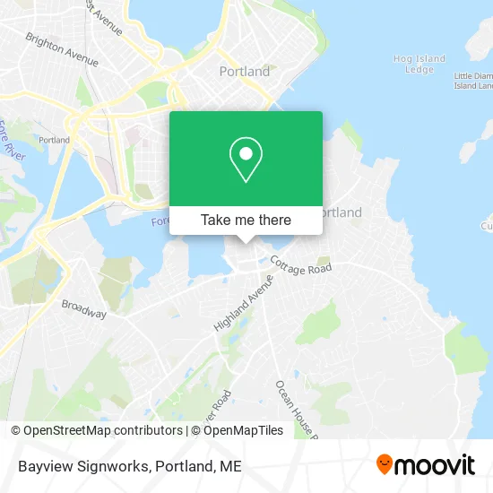 Bayview Signworks map