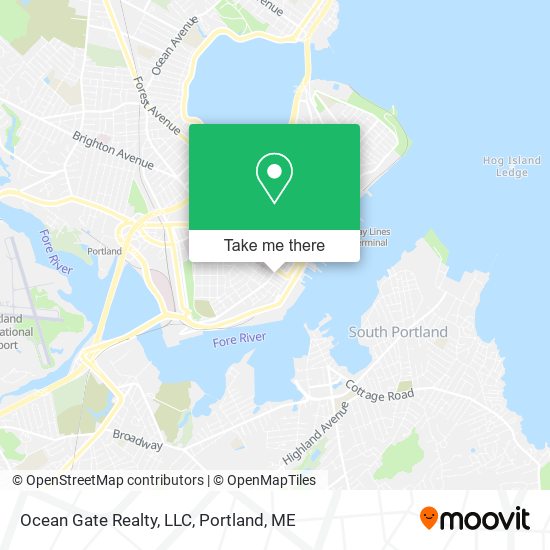 Mapa de Ocean Gate Realty, LLC