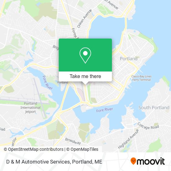 D & M Automotive Services map