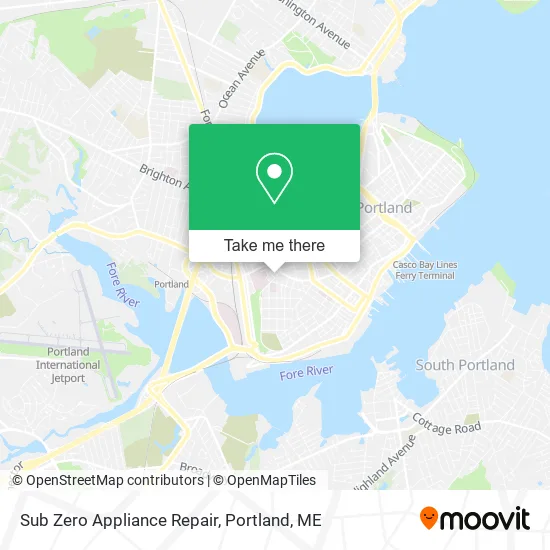 Sub Zero Appliance Repair map