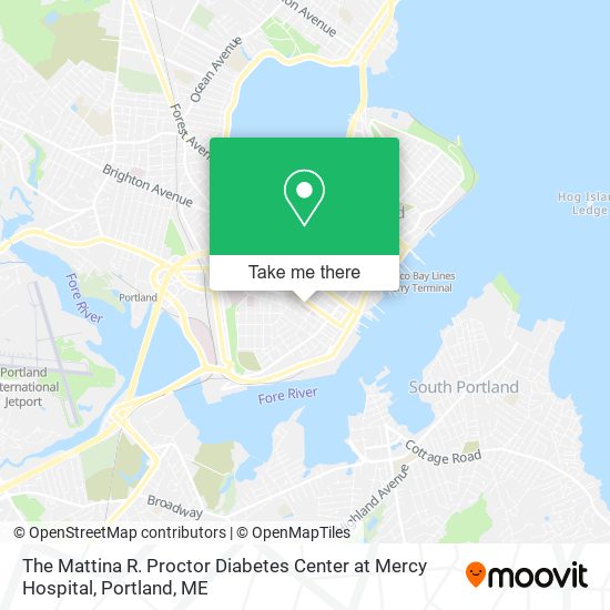 The Mattina R. Proctor Diabetes Center at Mercy Hospital map