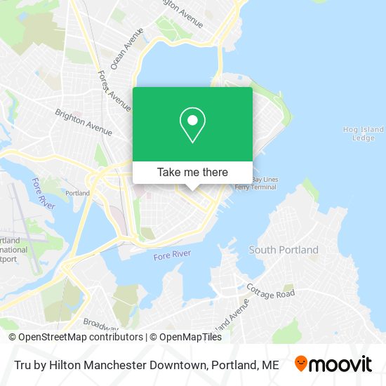 Tru by Hilton Manchester Downtown map