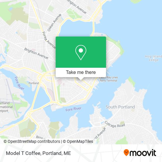 Mapa de Model T Coffee