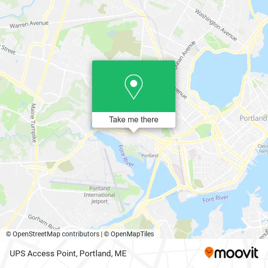 UPS Access Point map