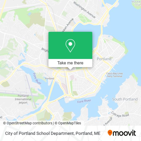 City of Portland School Department map